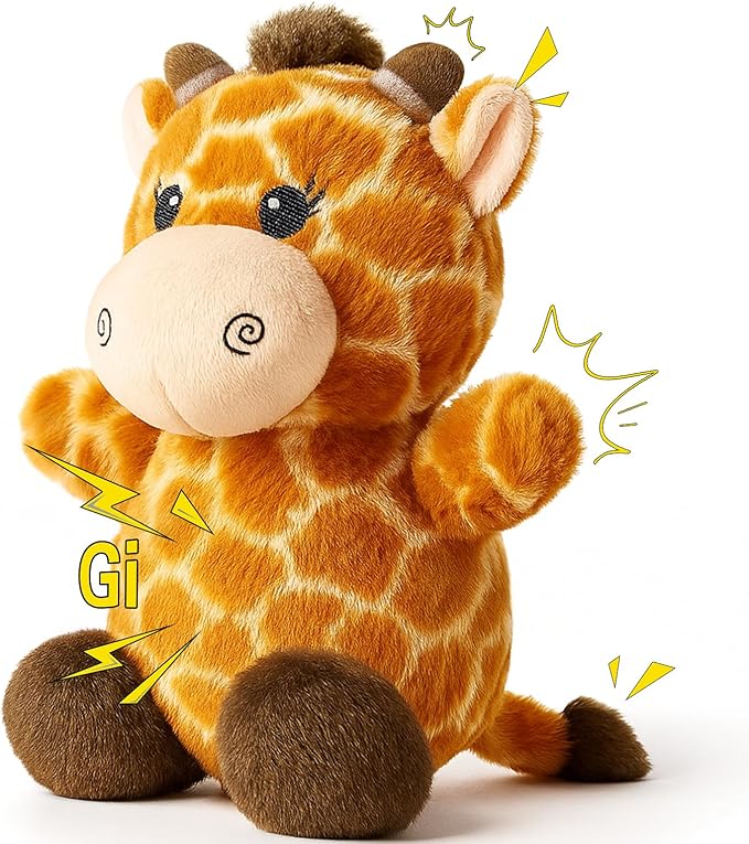Dog Toy for Small & Medium Puppies – Squeaky Plush Giraffe with Crinkle, Cute Stuffed Puppy Toy for Boy & Girl Dogs, Birthday Gift to Keep Them Busy and Relieve Boredom
