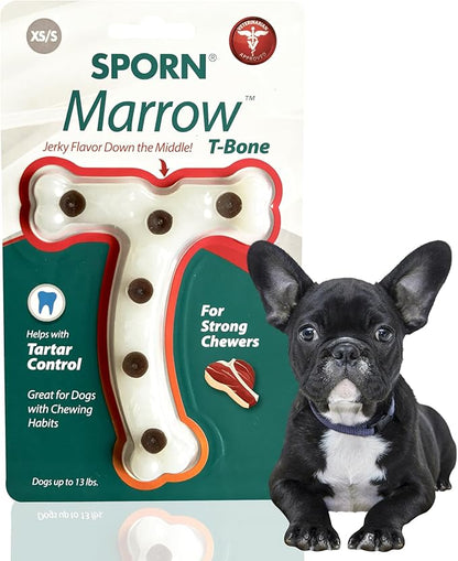 Sporn Dog Dental Toy, Marrow Chew, T-Bone