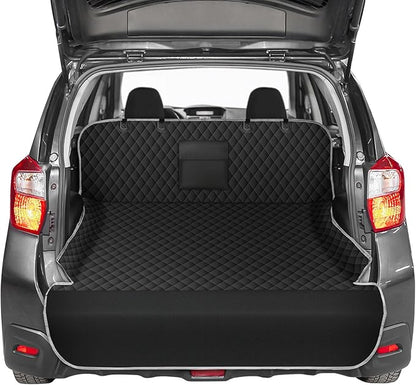 NECKORY SUV Cargo Liner for Dogs - Waterproof Dog Car Seat Cover Mat for SUVs, Sedans, Vans & Trunks with Non-Slip Bumper Flap Protector, Scratchproof Large Size Universal Fit, Grey