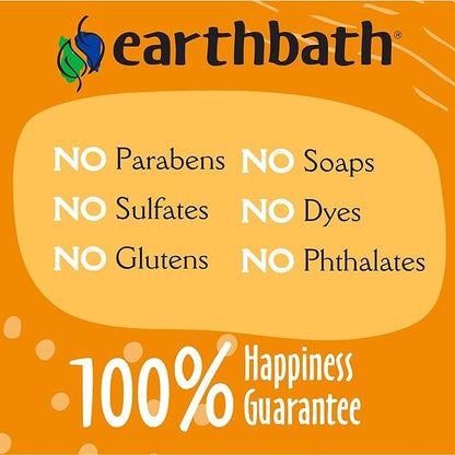 earthbath, Hypo-Allergenic Cat Wipes - Fragrance Free Cat Wipes for Paws and Butt, Best Pet Wipes for Cats with Sensitive Skin, Made in USA, Cruelty-Free Cat Cleaning Wipes - 100 Count (2 Pack)