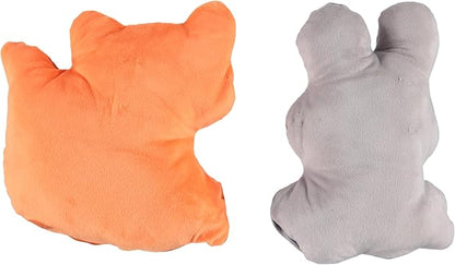 Cudlie 2 Pack Plush Dog Chew Toys – Large 10" Squeaky Toys for Small & Medium Dogs – Soft, Durable & Engaging Plush Pet Toy Set– (Safari, Farm & Woodland Animal Themes)
