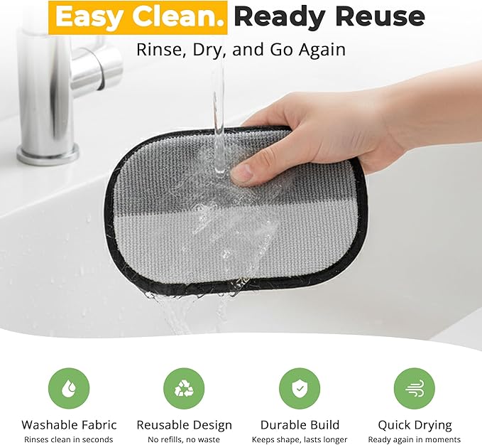 electrostatic pet Hair Removal Glove, Reusable the Magic Brush pet Hair Remover, 2-Piece pet Glove Set for Furniture, Clothing, Car Seats, Reusable 2-in-1 Design, 2PCs
