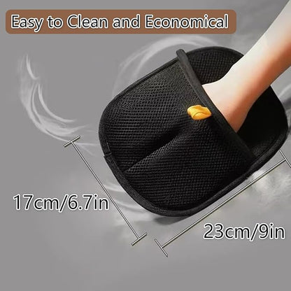 2pcs Set Pet Hair Remover Glove, Grooming Gloves for Dogs and Cats,Reusable Cat & Dog Hair Remover for Couch, Furniture (24X18CM)