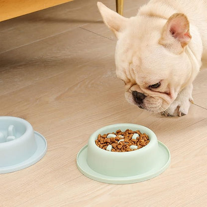 Dog Slow Feeder Round Bowl Interactive Fun Shape Bowls Bloat Stop Choking for Small Dogs