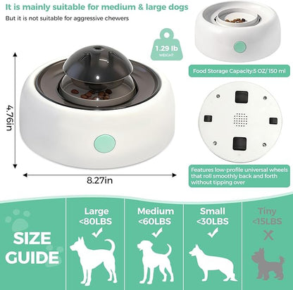 Interactive Dog Puzzle Toys & Treat Dispensing Slow Feeder - Dog Enrichment Toys for IQ Training, Mental Stimulating Toys for Healthy Digestion, Easy to Clean & Anti-Slip Design