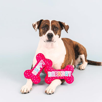 Fringe Studio Plush Dog Toy, It's My Barkday, Pet Shop Collection (314226)