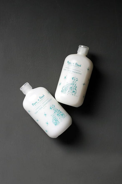 Shampoo and Conditioner Set, Formulated for All Pets, Gentle and Cleansing, Made in The USA, Cruelty Free, 16 fl oz (Flea + Tick)