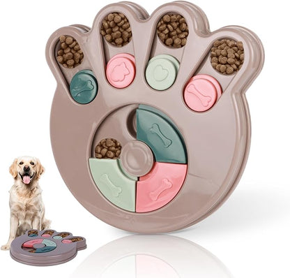 Interactive Dog Puzzle Toy & Slow Feeder Bowl - Puppy Chew Toys for Boredom Relief, Mental Stimulation, Aggressive Chewers,Dog Puzzle Toy