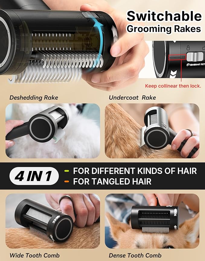 5-in-1 Cat Hair Brush, Dog Grooming Steam Comb for Long Short Haired Indoor Cats Spritz Comb for Deshedding, Detangling, Pet Brush for Kitten Rabbit Massage, with 3 Essence Liquid