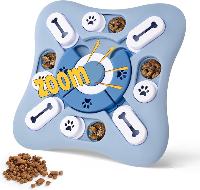 Dog Puzzle Toys - Treat Dispensing Dog Enrichment Toys for IQ Training & Brain Stimulation - Interactive Mentally Stimulating Toy - Gifts for Puppies, Cats, Dogs