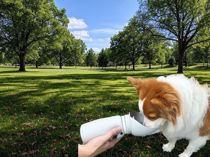 Collapsible Portable Dog Water Bottle & Bowl – Leak-Proof Pet Water Bottle for Dogs, Travel & Walking Accessory