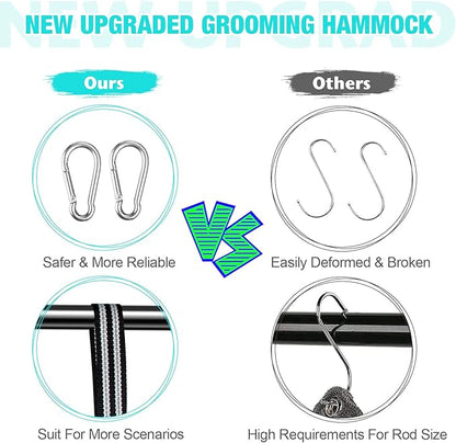 Dog Grooming Hammock - Pet Harness for Grooming Nail Trimming (M 40lb), Dog Sling for Nail Clipping, Dog Hanging Holder for Cutting Nail with Nail Clippers