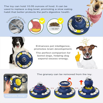KADTC 2 Levels of Step-by-Step Challenge,Beginner to Advanced,Large Size Dog Puzzle Feeder Toy - U.S. Brand - Design Shake-to-Release Treat Food Dispenser for Dogs Mental Stimulation Enrichment Toys