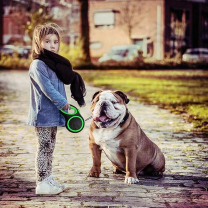 Segarty Retractable Dog Lead for Large Dogs, Pet Leash 26 Feet Long for Medium Large Pets Under 110Lbs, No Tangle Nylon Tape and 1 Button Break & Lock Heavy Duty Leads for Training Running