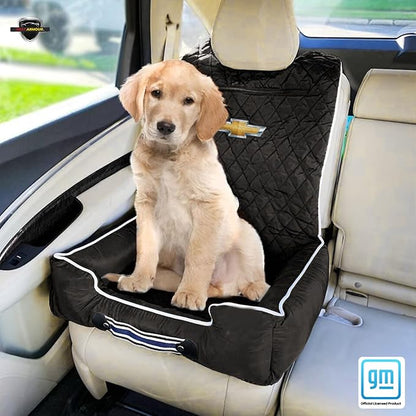 Seat Armour Chevrolet PetBed2GO Dog Car Seat Cover – 2-in-1 Pet Bed & Car Seat Protector – Full Protection Pet Car Seat, 26x20x6 in, 3.5 lbs, Black