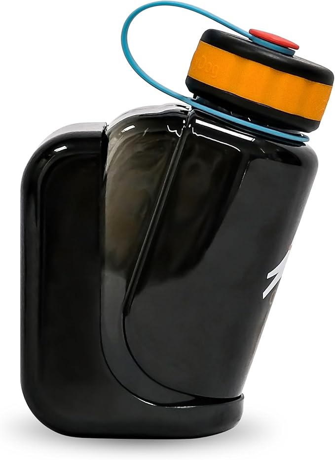 OllyDog OllyBottle, Dog Water Bottle with Detachable Bowl, No Spill Travel Bottle for Dogs, Wide Drinking Cup, BPA-Free Tritan, Easy Clean, Convenient for Walking & Hiking (600ML, Chromatic)
