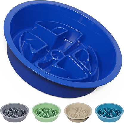 AVERYDAY Slow Feeder Dog Bowls for Large Breeds Fits Raised Feeding Station, Puzzle Dog Food Bowls to Slow Down Eating, Dogs Feeding Bowl with Non-Slip, Slows Feeder Pet Bowl for Wet and Dry Food