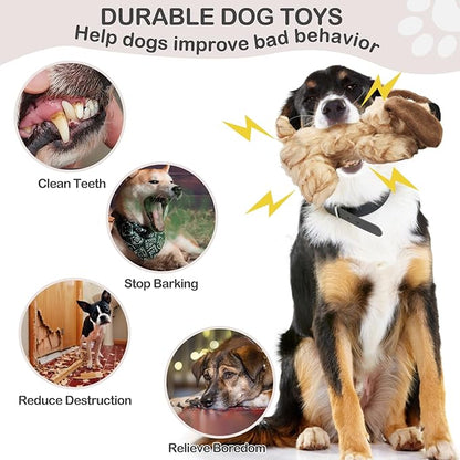 JKW Plush Dog Toy, Squeaky & Stuffed Puppy Toy, Small & Medium Dog Toy