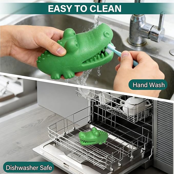 Treat Dispensing Dog Toys - Durable Dog Toys for Aggressive Chewers, Nature Rubber Chew Toy for Medium & Large Dogs, Relieve Boredom Separation Anxiety & Clean Teeth, Dishwasher Safe
