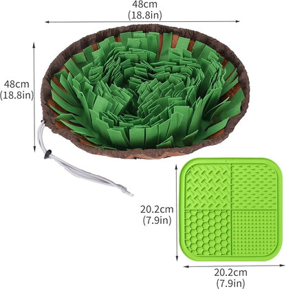 Lick Mat For Dogs,Snuffle Mat For Dogs,Interactive Dog Toys,Toy Feeder Slow Mats Interactive Feeding for Pet Treat Puzzle Keep Busy Large Small Puppy Food Licking Stimulation Puppies Sniff Activity