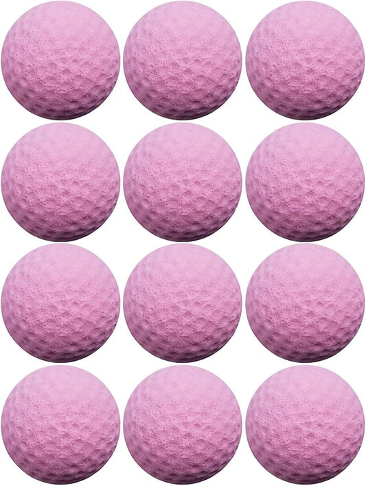 Cat Golf Balls for Indoor Kitten Toys - Interactive Sponge Foam Soccer Balls (Magenta)