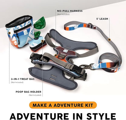 Embark Adventure Dog Leash – Strong & Sturdy for Small, Medium & Large Dogs (Santa Monica, 5 Ft)