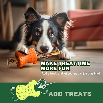 Dog Puzzle Toys, Treat-Dispensing Puzzle Ball – Interactive Rubber Dog Toy for Small & Medium Dogs, Rolling Reward Game for Training & Slow Feeding