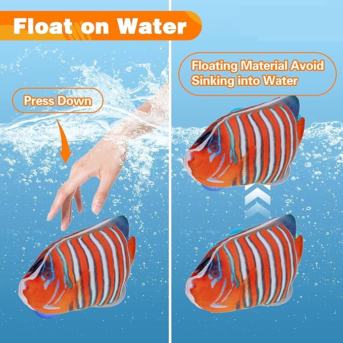 4 Pack Squeaky Dog Water Toys, Floating Dog Pool Toys, Cute Dogs Summer Accessories for Small Medium Large Dogs