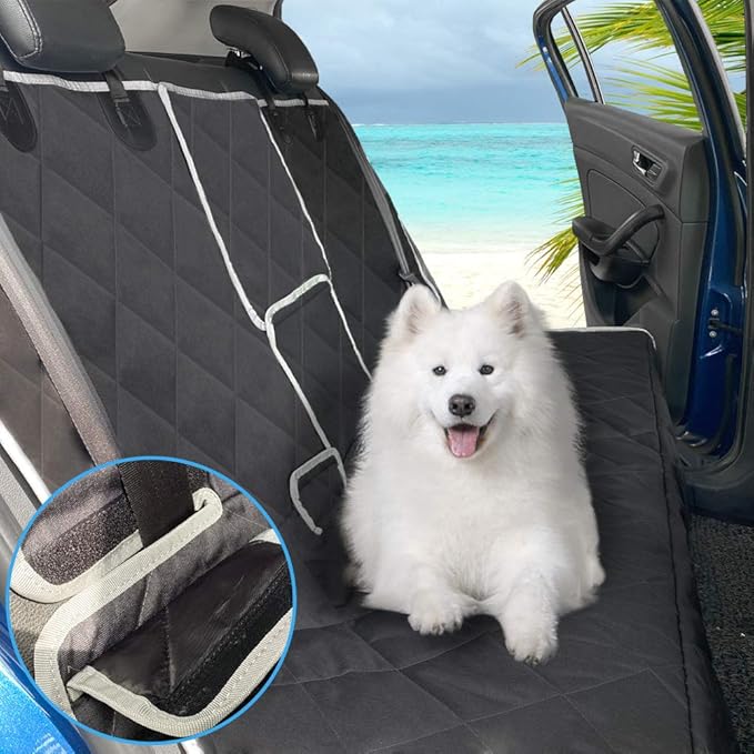 RBSC Home Dog Car Back Seat Cover Waterproof Heavy Duty and Nonslip Car Backseat Cover for Cars, Trucks, Jeeps and SUVs for Dogs