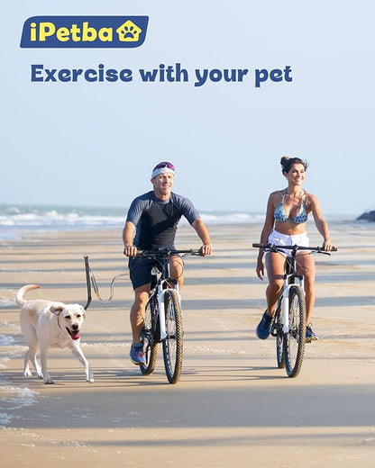 Dog Bike Leash - Hands-Free Bike Attachment for Dogs, Safe Shock-Absorbing, Adjustable Length, Easy to Install