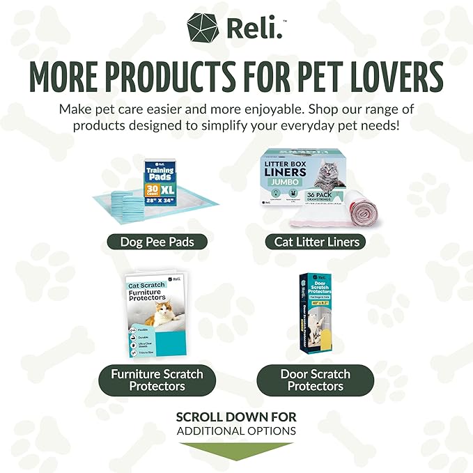 Reli. Biodegradable Dog Poop Bags Rolls (600 Pack, 40 Rolls) | 9"x13" Oxodegradable | Large Dog Poop Bags | Unscented, Leak Proof for Doggie/Pet Waste | Green Eco-Friendly | w/Leash Clip Holder