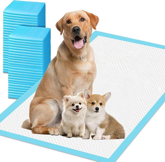 XXXXL Puppy Pee Pads for Dogs 36"x51" 100 Count, Extra Large Dog Pee Pads, Leak-Proof & Super Absorbent Dog Pee Pads, Thicken Disposable Potty Pads Puppy Training Pads for Cats Rabbits