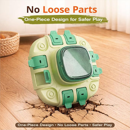 KADTC 2 Levels of Challenge Dog Puzzle Feeder Toy U.S. Brand & Design Push-to-Release Treat Dispenser for Small Medium Large Dogs All Breeds Puppy Mental Stimulation Enrichment Feeding Food Slow Toys