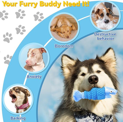 Tough Dog Toys for Aggressive Chewers Large Breed, Durable Dog Chew Toys to Reduce Pet Anxiety and Boredom