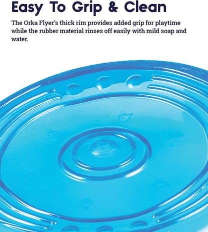 Petstages Orka Flyer Royal Blue Flying Disc Dog Fetch Toy