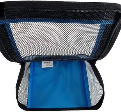 Pet Travel Bag for Originals & Minis, Small Pet Carrier w/Mesh & Nylon Lining, Dog Carrier for Medium Dogs, Versatile Kitten Carrier & Puppy Carrier, Easy to Clean, Blue - Perfect Petzzz