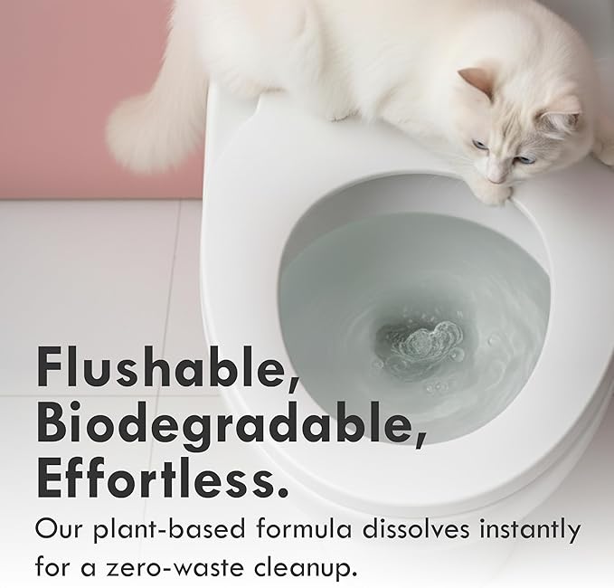 Lady N Granular Tofu Cat Litter Mini-Pellet Compatible with Automatic Self Cleaning Cat Litter Box, Strong Clumping, Low Dust, Activated Charcoal Odor Control 18lb