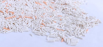 Tofu Cat Litter Hilton Floral Scent 5.5 Lbs X 2 Bags, Can Flush Down Toilets or drains, Low Tracking Cat Litter 1.8mm Pellets.