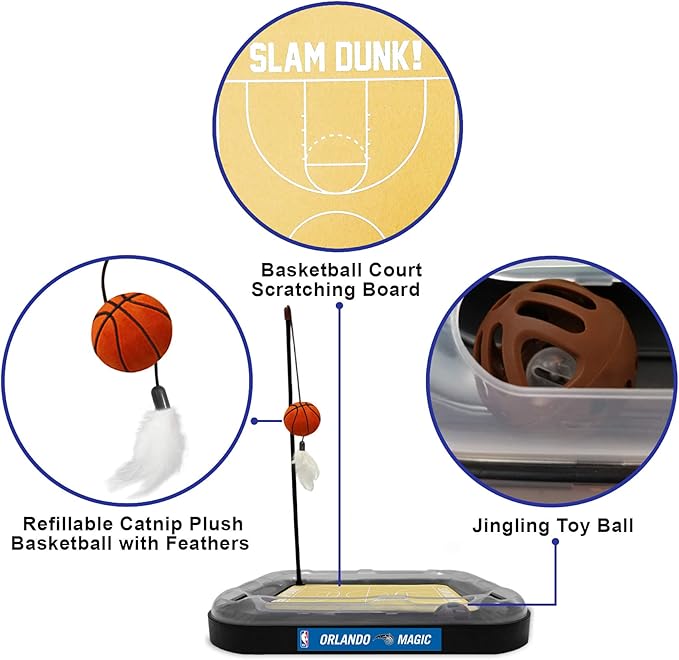 Orlando Magic Basketball Cat Scratcher Toy