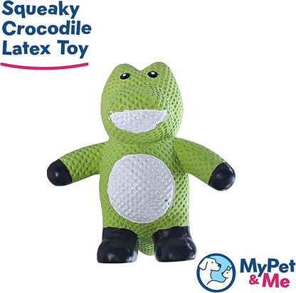 My Pet & Me - Squeaky Dog Toys for Light to Moderate Chewers - Fun Latex Toys for Puppies, Teething, and Gentle Play - Interactive Fetch and Chew Toy with Squeaker