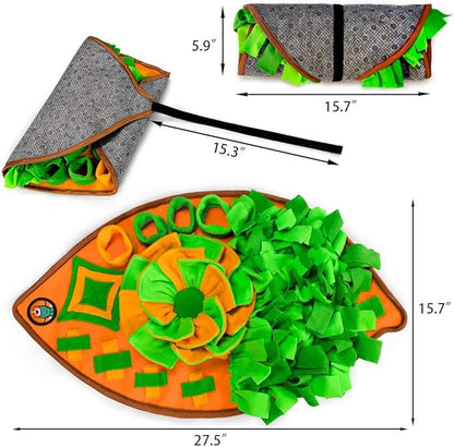 AWOOF Snuffle Mat for Dogs, Dog Cats Nosework Feeding Mat, Pet Interactive Dog Puzzle Toys Encourages Natural Foraging Skills for Training and Stress Relief