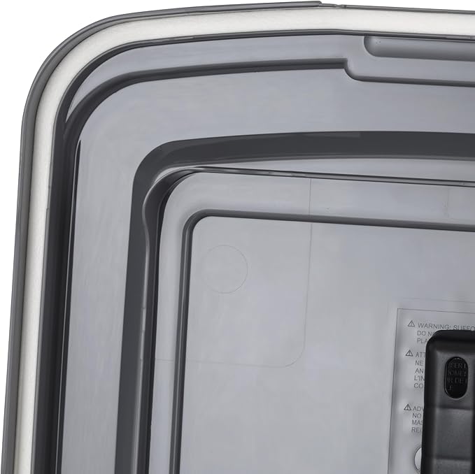 IRIS USA Dog Food Storage Container 58 lbs, Attachable Wheels, & Included Scoop, for Dog Cat Birds and other Pets, Food Storage Bin, Keep Fresh, Easy Mobility, BPA Free - Made in the USA, Dark Gray