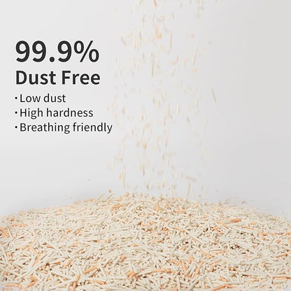 Flushable Tofu Cat Litter, Vanilla Scented – 2.5kg Bag, 100% Natural Plant-Based, Dust-Free, Fast Clumping, Odor Control, Low Tracking, Tofu Litter for Cats