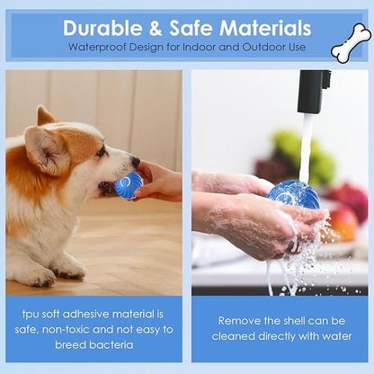 Interactive Dog Toy Ball - Automatic Moving, Bouncing, Rotating With USB Rechargeable - for Small/Medium/Large Dogs, Active Self Rolling Enrichment