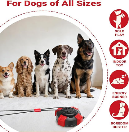 Dog Chew Toy, Super Strong Suction Cup Dog Tug Toy, Interactive Chew Ball with Rope for Indoor & Outdoor Play, Ideal for All Breeds