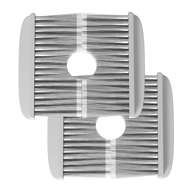 Pet Hair Removal Door Brush for Cats, Self-Cleaning Fur Catcher, Fits Cat Doors and Indoor Doorways, Gentle Grooming, Grey