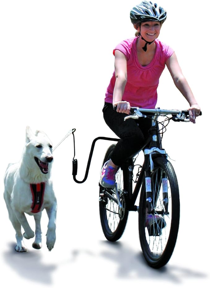 Springer Hands Free Dog Leash Bike Attachment Kit -Pet Exerciser for Running, Walking Jogging - Universal Fit for Bicycles - Quick Release, 18-Inch Rope