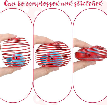 5Pack Cat Spring Balls for Cats, Colorful Cat Toy Springs for Cats with Steel Wire Springs (Random Colors)