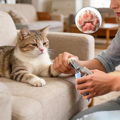 Dog and Cat Nail Clippers,Dog Nail Trimmer with Safety Guard,Prevent Excessive Nail Trimming,Free Nail File Included, Professional Grooming