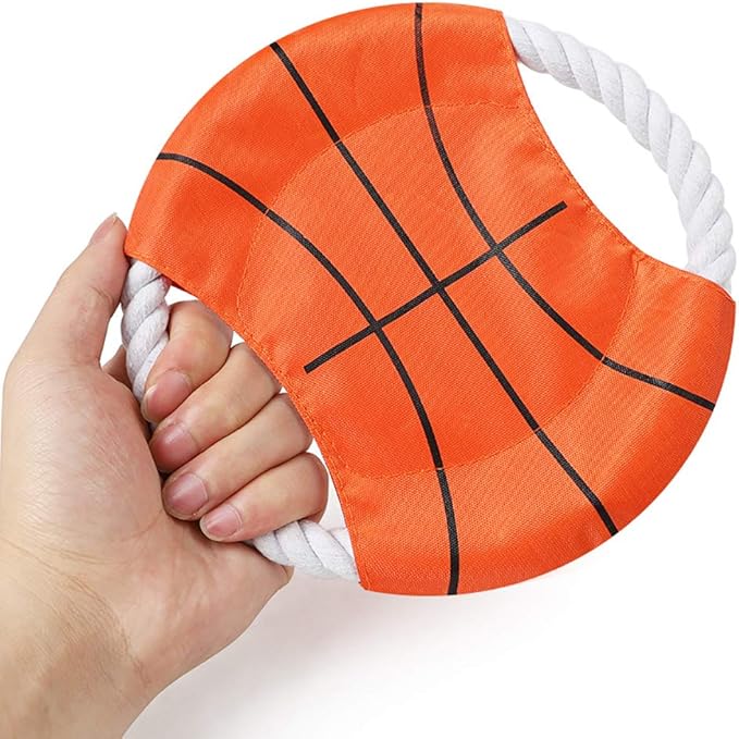 Dog Toys Flying Disc Rope Toy Chew Toys 2 Pack for Dogs Flying Discs Training Cotton Rope-Dog Toy Pack Set DT1-2P Rambon Ball